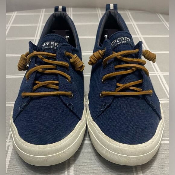 Sperry Top Sider Crest Vila Womens Size 8 Navy Shoes Sneakers Slip on Flats - Picture 3 of 11